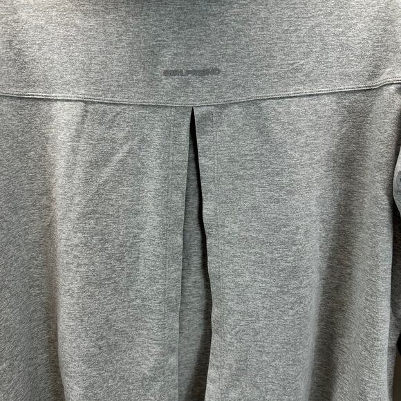 Girlfriend Collective Coyote ReSet Oversized Hoodie Split Back Gray S - Picture 4 of 8